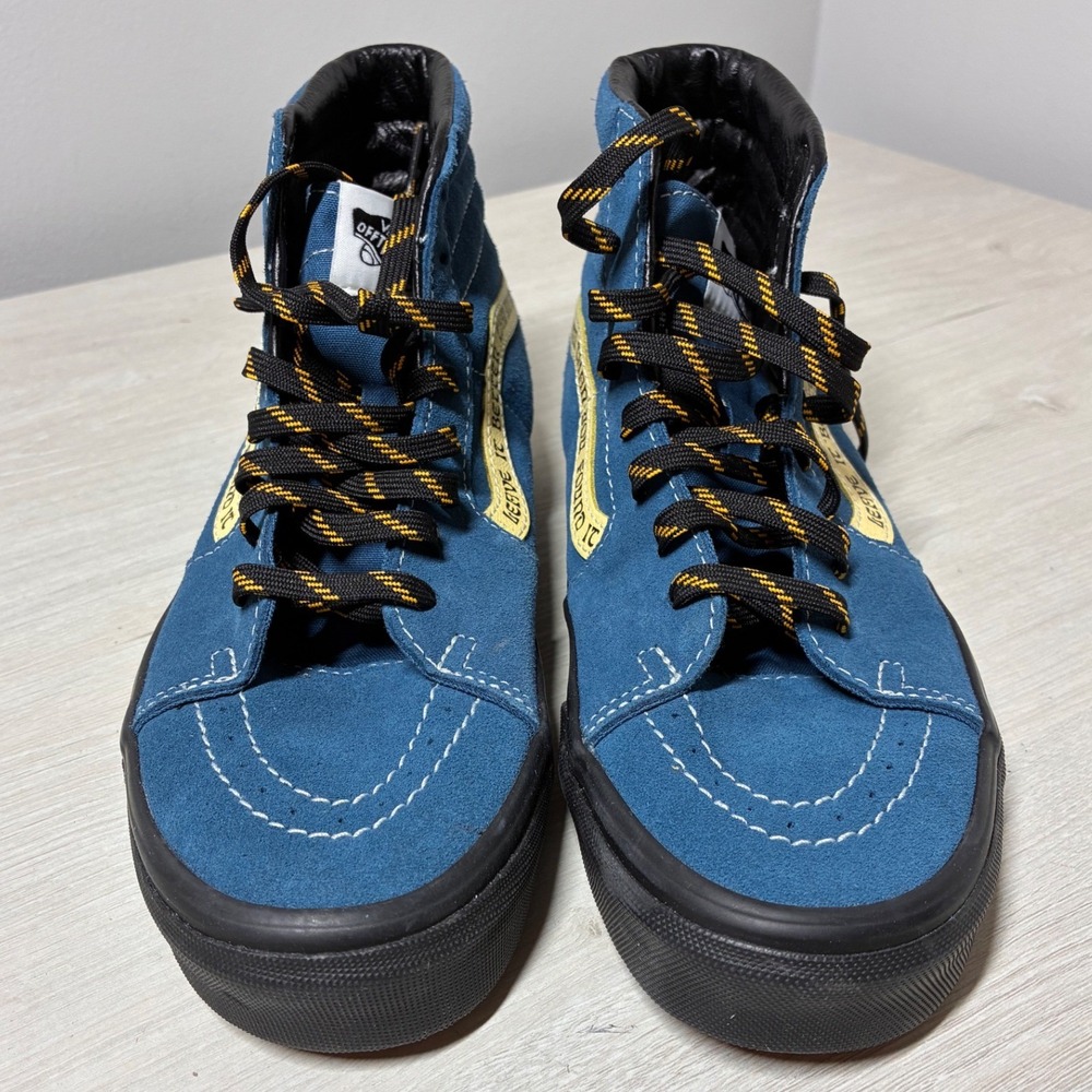 Vans Sk8-Hi Parks Project Leave It Better Blue Suede High Top Mens 6.5 Womens 8